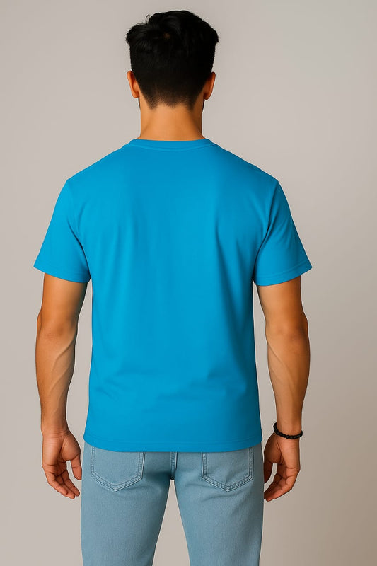 Casual Style in Vibrant Blue – Men's Fashion Look