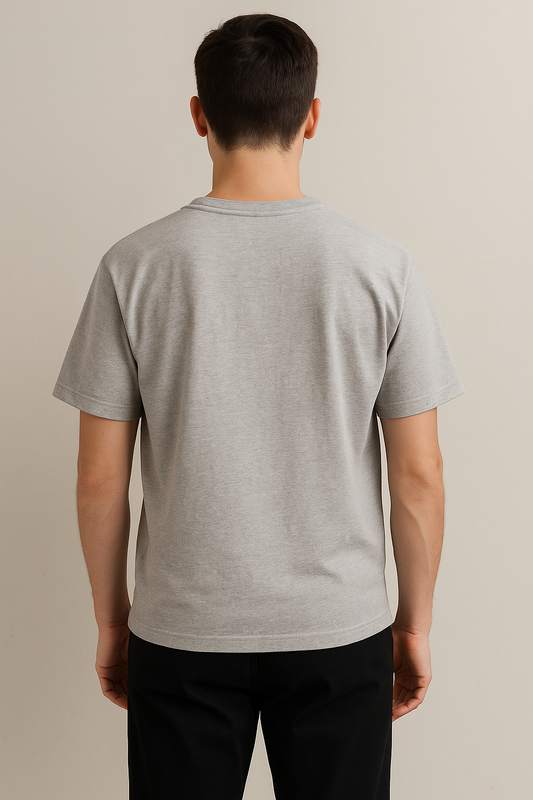 Essential Heather Grey Tee – Timeless Comfort