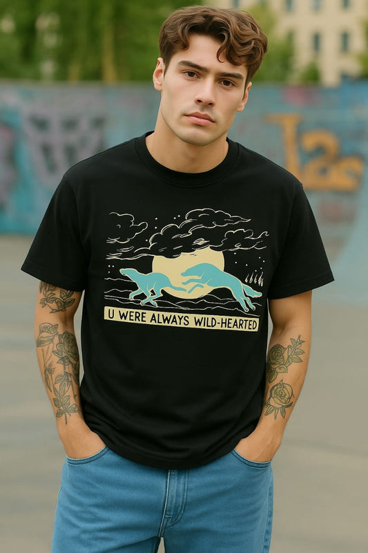 Majestic Moonlit Horse Graphic T-Shirt