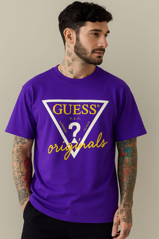 Guess Originals Bold Purple Tee
