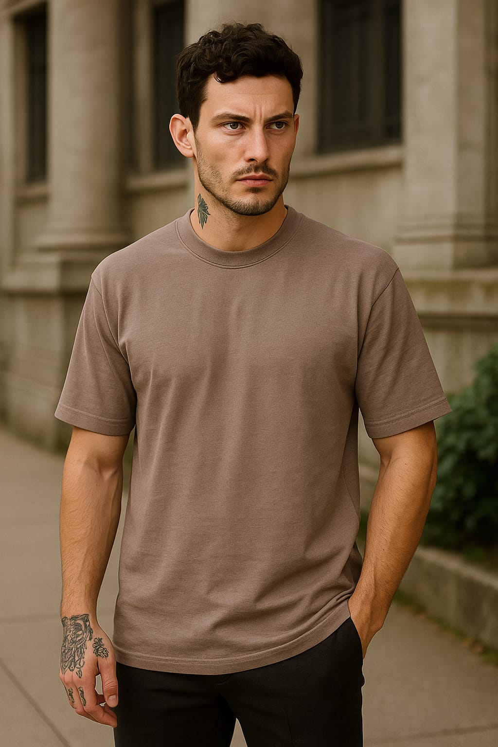 "Casual Chic Brown T-Shirt for Everyday Comfort"