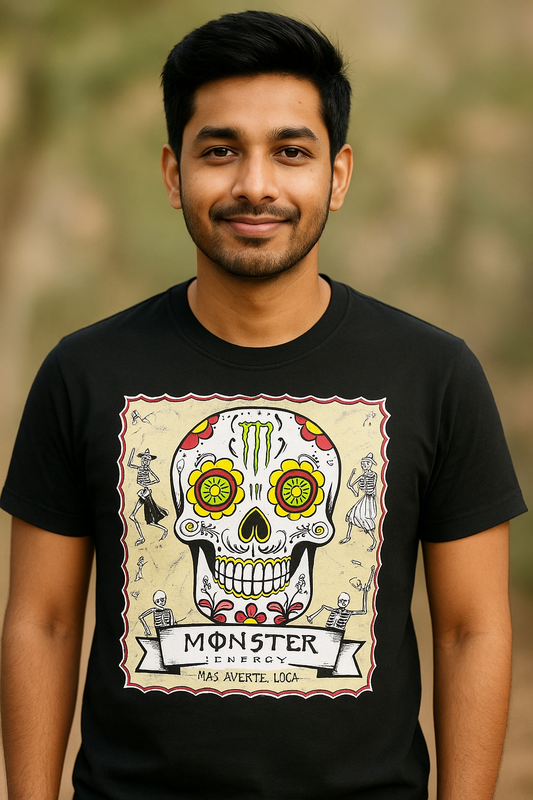 LIMITED EDITION MONSTER : "Bold Skull Energy Tee"