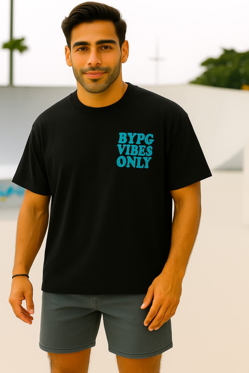 BYPG Vibes Only Tee – Midnight Black