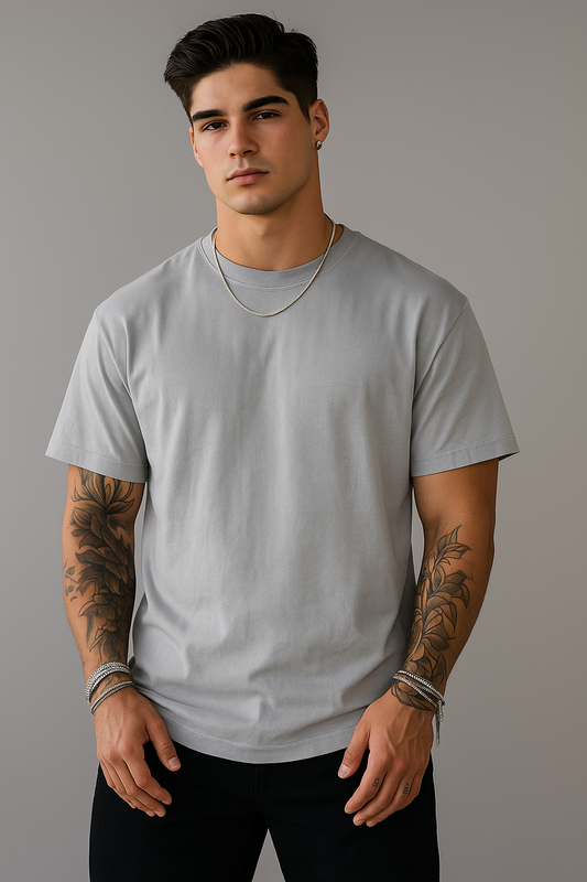 Stone Grey Street Tee – Minimal. Bold.